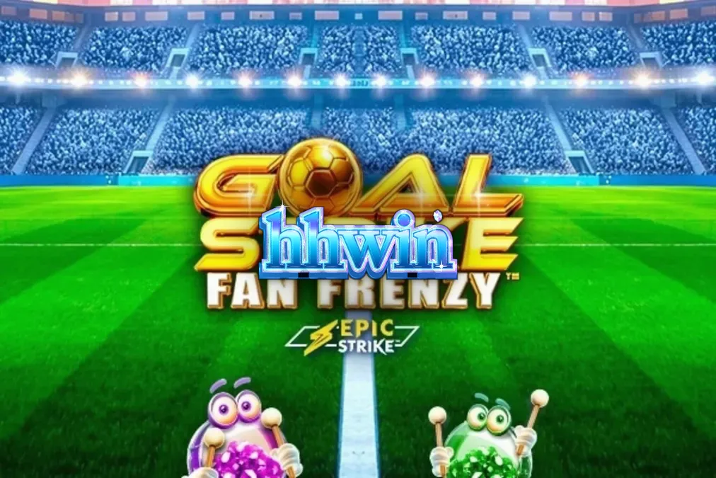 Interface do jogo de slot Goal Strike Fan Frenzy com tema de futebol